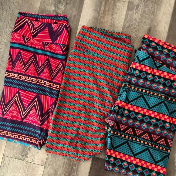 NWOT Lot of 3 TC Tall and Curvy LuLaRoe leggings - Picture 6 of 11